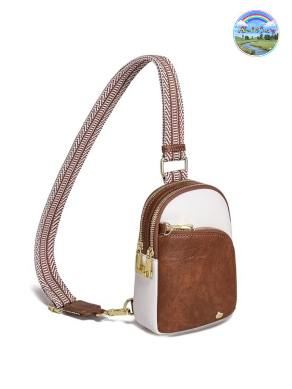 RFID Blocking Vegan Leather Crossbody Sling Bag Anti Theft Travel Purse